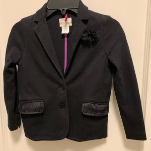 Crew Cuts Girls Size 6/7 black blazer Classic look.